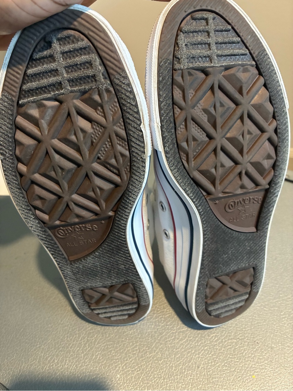 Converse White Low Top Tennis Shoes - Picture 5 of 9